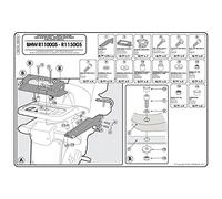 Givi SR694 casi Monokey carrier Topcase | Piastra M5, carico massimo 10 kg