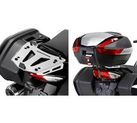 Givi SRA, piastra portapacchi Monokey male Argento