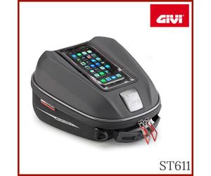 GIVI ST611 BORSA DA SERBATOIO TANKLOCK 6 LT IMPERMEABILE NERA
