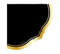 Givi Tovaglioli Liberty Black Bordo Oro 3 Veli 33 x 33 Cm Cf 16 Cm