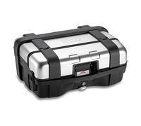 GIVI Trekker 33 Monokey Valigia superiore in alluminio / borsa laterale, argento/nero, Taglia 33 litri
