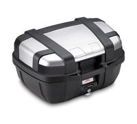 GIVI Trekker 52 Monokey Cartuccia in alluminio, nero/argento, Taglia 52 litri