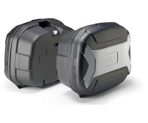 Givi Trekker Lite TRK35, set di valigie laterali Monokey male Nero/Argento