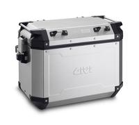 GIVI Trekker Outback 48 Set valigie laterali in alluminio, nero-argento