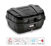 GIVI TRK52BB VALIGIA TREKKER LITE 52 L CON FINITURE E COVER CENTRALE IN PLASTICA