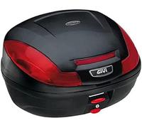GIVI VALIGIA E470 SIMPLY III NERO GOFFRATO CON PIASTRA E KIT UNIVERSALE MONOLOCK