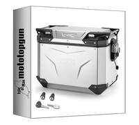 givi valigia laterale destra obkev48aar monokey cam-side trekker outback evo smart alluminio anodizzato + serratura 48 lt MOTOTOPGUN
