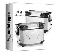 givi valigie laterali obkev44al + obkevs40ar monokey cam-side trekker outback evo smart alluminio + serratura 84 lt + attacco compatibile con bmw r 1200 gs 2013 2014 2015 2016 2017 2018 MOTOTOPGUN