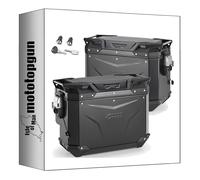 givi valigie laterali obkev44bl + obkevs40br monokey cam-side trekker outback evo smart alluminio nero + serratura 84 lt + attacco compatibile con bmw r 1250 gs adventure 2023 2024 mototopgun