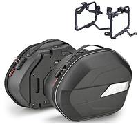 givi weightless wl900+plo8206mk borse laterali + attacchi monokey 25 + 25 litri compatibile con moto guzzi v7 850 stone/special 2021 2022 2023 mototopgun