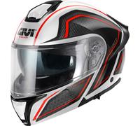 Givi X.50 Fiber Hologram, casco flip up XL (61) female Bianco/Nero/Rosso