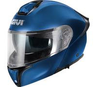 Givi X.50 Fiber Solid, casco flip up L (60) female Blu Opaco
