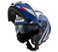 GIVI X26 SQUARE CASCO MODULARE FLIP-UP IN TERMOPLASTICO METAL BLU BIANCO E ROSSO