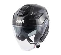 GIVI X29 CASCO JET MONOCOLORE CARBONIO LUCIDO DOPPIA VISIERA TG. L-60