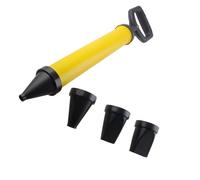 GIVIHGETI Pistola per fughe per malta, siringa per malta con 4 ugelli, pompa per malta a mano, con accessori, siringa per malta fai da te, pompa per malta a mano, siringa per fughe con 4 ugelli