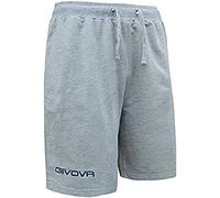 Bermuda Friend Cotone Terry Grigio Melange Chiaro