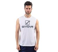 GIVOVA Canotta Cotone Sponsor Logo Big Bianco