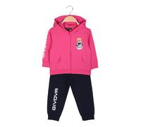 Givova Completo tuta 2 pezzi da neonata con cappuccio e zip - fucsia