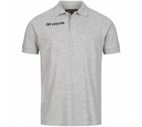 GIVOVA Polo Cotone Piquet Summer Grigio Melange Chiaro