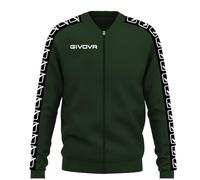 GIVOVA Giacca College Band, Unisex-Adulto, Verde Militare, XL