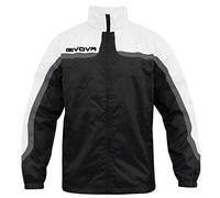GIVOVA Giacca Rain Jacket Asia,Nero/Bianca,S,Unisex