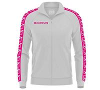 GIVOVA Chaqueta Tricot Band, Tuta Donna, Blanco Fucsia.,