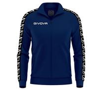 GIVOVA Giacca Tricot Band, Unisex-Adulto, Blu, XS