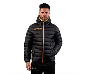 GIVOVA GIUBBOTTO OLANDA NERO/ARANCIO FLUO Tg. L