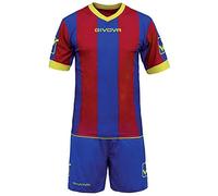 GIVOVA KIT CATALANO MC AZZURRO/GRANATA Tg. L