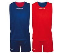 GIVOVA KIT DOUBLE IN MESH BLU/ROSSO Tg. M