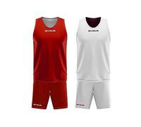 GIVOVA KIT DOUBLE IN MESH ROSSO/BIANCO Tg. L