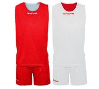 GIVOVA KIT DOUBLE IN MESH ROSSO/BIANCO Tg. L