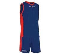 GIVOVA KIT POWER INTERLOCK BLU/ROSSO Tg. 3XL