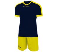 Givova Kit Revolution Calcio Teamwear Allenamento Maglia Con Breve KITC59 Nuovo
