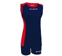 GIVOVA Kit Volley Piper Blu/Rosso Tg. XS