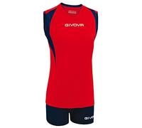 GIVOVA Kit Volley Spike Rosso/Blu Tg. S