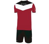 Givova KITC53, Kit Campo Unisex - Adulto, Granata/Nero, L