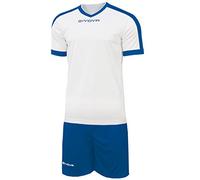 Givova KITC59, Kit Revolution Unisex - Adulto, Bianco/Azzurro, M