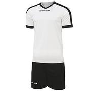 Givova KITC59, Kit Revolution Unisex - Adulto, Bianco/Nero, 2XL