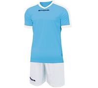 Givova KITC59, Kit Revolution Unisex - Adulto, Celeste/Bianco, S
