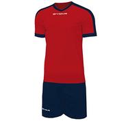 Givova KITC59, Kit Revolution Unisex - Bambino, Rosso/Blu, 2XS