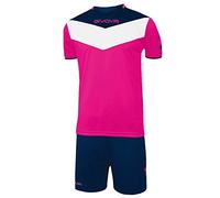 Givova KITC63, Kit Campo Fluo Unisex - Bambino, Fuxia Fluo/Blu, 2XS