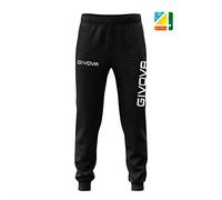 GIVOVA Panta Cotone MOD. Moon Big Logo Nero Tg. XS