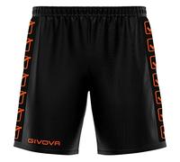 Givova Pantaloncino Poly Band Nero/Arancio Fluo