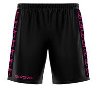 GIVOVA Pantaloncino Poly Band Nero/Fuxia Fluo