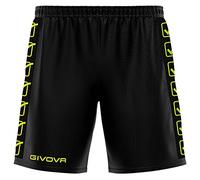 Givova Pantaloncino Poly Band - Nero/Giallo Fluo