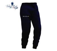 Givova Pantalone Felpa Felpato Cotone Uomo Ragazzo Sportivo Ginnastica LF32BLU-1