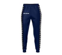 GIVOVA Pantaloni Terry Band, Unisex-Adulto, Blu