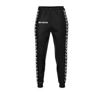 GIVOVA Pantaloni Terry Band, Unisex-Adulto, Nero