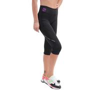 GIVOVA Pinocchietto da Donna Style FIT14 Palestra Running Fitness (M, Nero Fucsia)